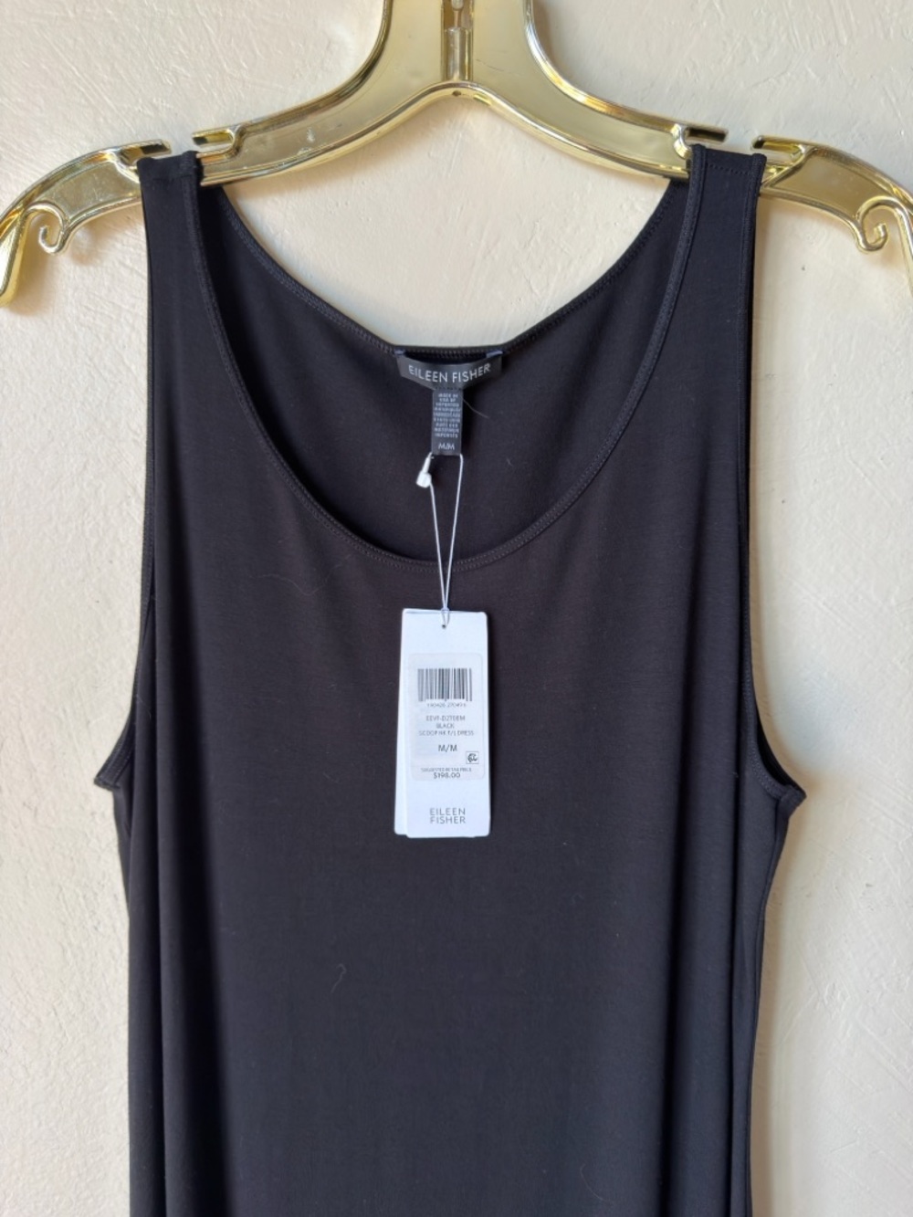 Eileen fisher jersey tank dress scoop neck full length medium nwt viscose - Picture 10 of 15